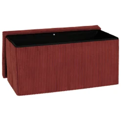 atmosphera Puff Y Banquitos|Estilo Contemporaneo>Puf doble con almacenaje terracota