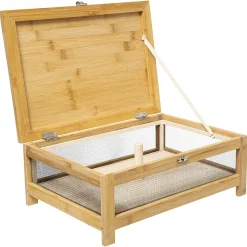 5five Cajas Y Frascos>Quesera Con Tabla De Bambú