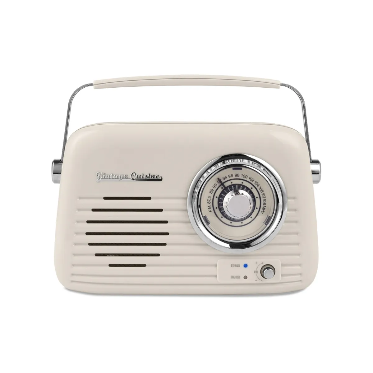 Electrodomésticos>Radio VINTAGE CUISINE beige con bluetooth