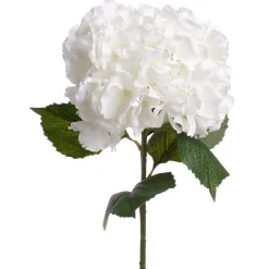 Plantas Y Flores Artificiales>Rama De Hortensia Blanca Artificial 83Cm