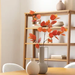 atmosphera Plantas Y Flores Artificiales>Rama eucalipto artificial rojo 92cm