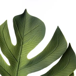 Plantas Y Flores Artificiales>Rama Hoja Costilla De Adán Verde 85cm