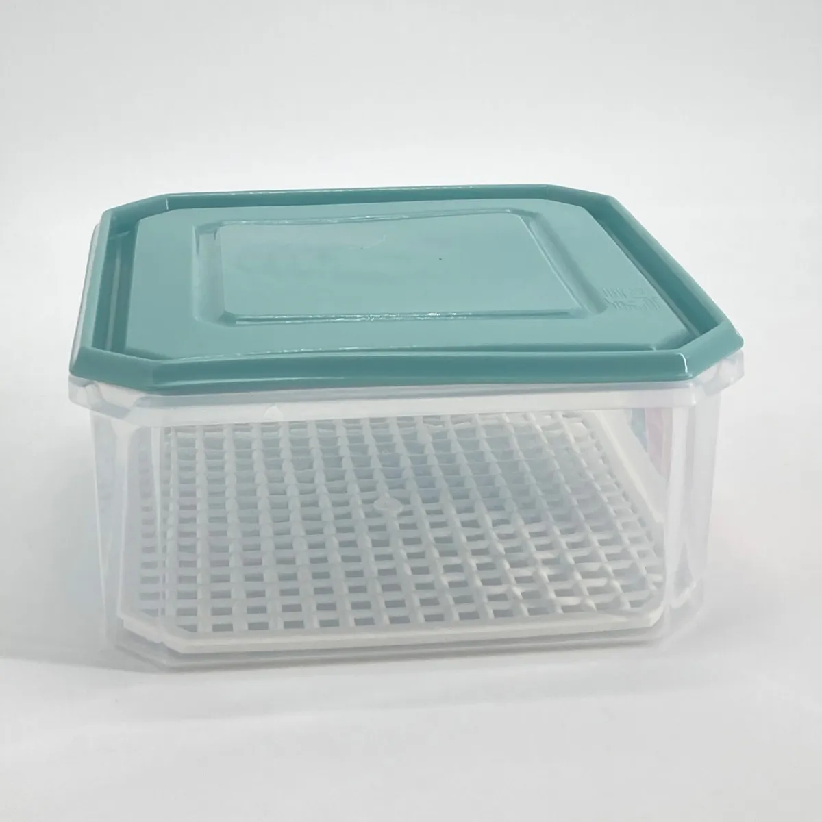 Tapas Y Cubiertas>Recipiente Cuad. Plast C/Red Azul 1.4L