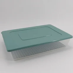 Tapas Y Cubiertas>Recipiente Rectangular C/Red Azul