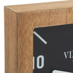 atmosphera Relojes|Estilo Industrial>Reloj De Mesa Mdf Marrón 20x8.5x23.5Cm