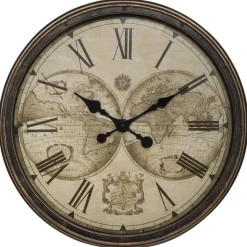 atmosphera Relojes>Reloj De Pared Mundo Plástico 51.5Cm