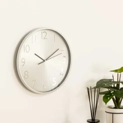 atmosphera Relojes>Reloj de pared plástico efecto metalizado