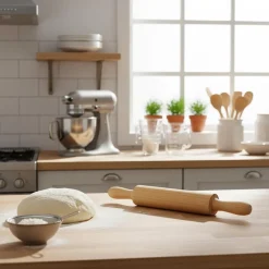 Moldes Y Otros Utensilios De Cocina>Rodillo De Cocina De Madera 40Cm