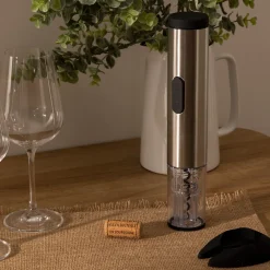secret d'gourmet Accesorios De Bar>Sacacorchos Con Pilas De Acero Inoxidable