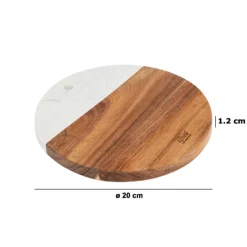 Degustación>Salvamantel Redondo Marrón 20cm