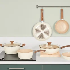 5five Sartenes, Parrillas Y Woks>Sartén con tapa HARMONY de aluminio reciclado