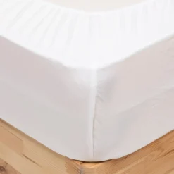 atmosphera Sábanas Y Protectores>Sábana ajustable PRISCIA blanca 140x190cm