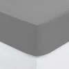 atmosphera Sábanas Y Protectores>Sábana bajera ajustable gris 140x190cm