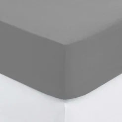 atmosphera Sábanas Y Protectores>Sábana bajera ajustable gris 160x200cm