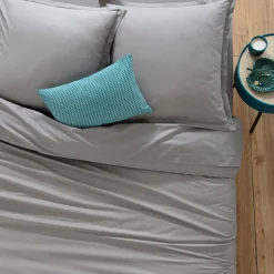 atmosphera Sábanas Y Protectores>Sábana bajera ajustable gris 90x190cm