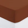atmosphera Sábanas Y Protectores>Sábana bajera ajustable terracota 90x190cm