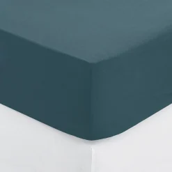 atmosphera Sábanas Y Protectores>Sábana bajera azul grisaceo 90x190cm