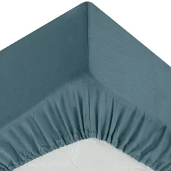 atmosphera Sábanas Y Protectores>Sábana bajera azul grisaceo 90x190cm
