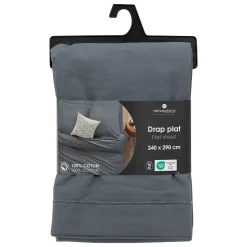 atmosphera Sábanas Y Protectores>Sábana encimera azul grisaceo 240x290cm