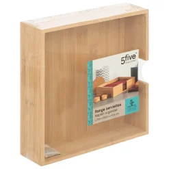 5five Servilleteros Y Portarollos>Servilletero de bambú