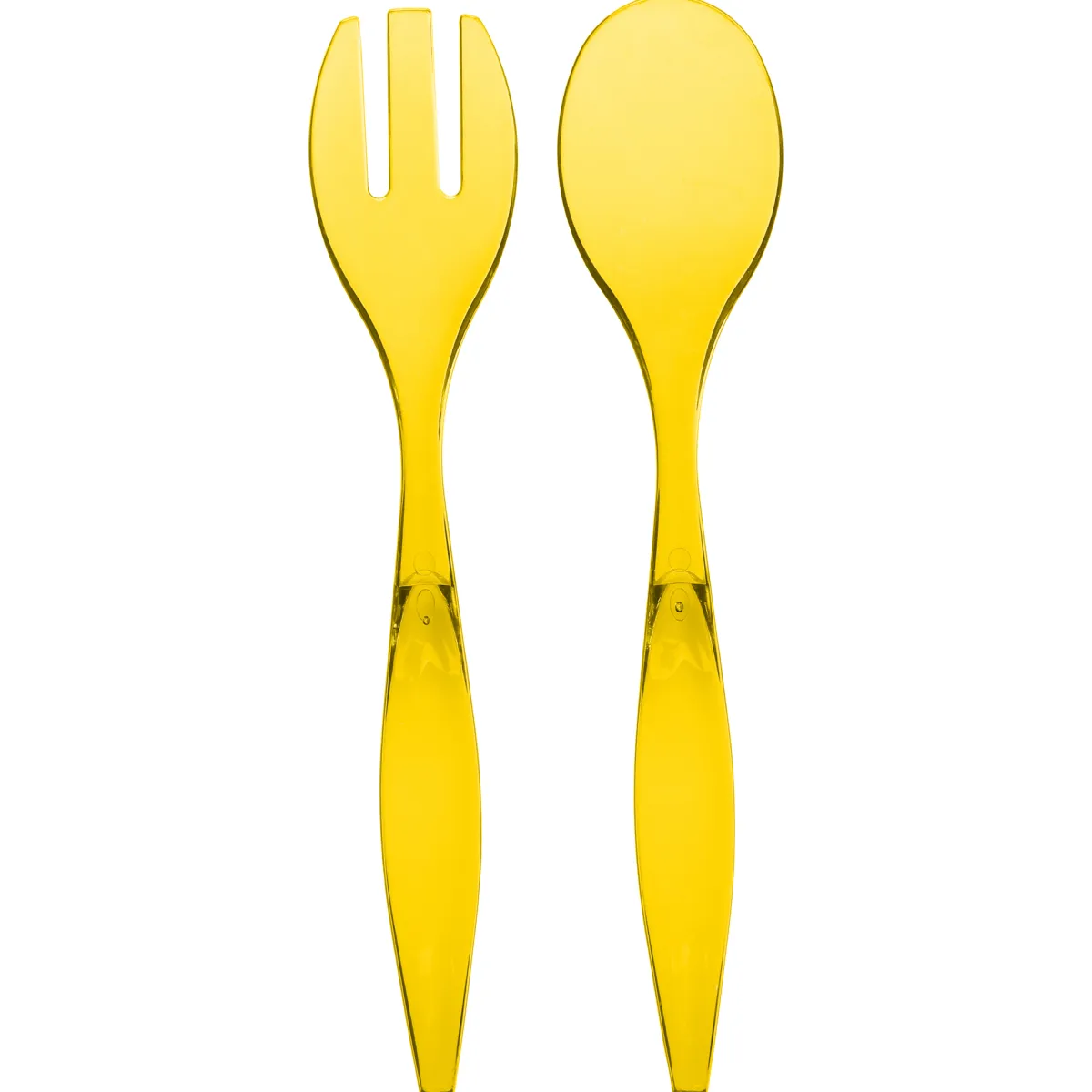 secret d'gourmet Utensilios Para Servir>Set 2 Cubiertos P/Ensalada Amarillos