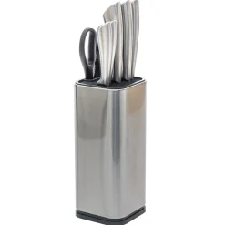 secret d'gourmet Placas Calefactoras Y Tablas De Cortar>Set 5 Cuchillos+Tijeras Con Soporte Inox