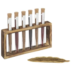 atmosphera Ambientadores|Estilo Rústico>Set 6 inciensos c/soporte y quemador NAMASTE