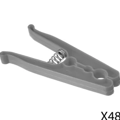 basics Auxiliares De Limpieza>Set 48 Pinzas Coloridas Para La Ropa