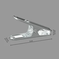 Auxiliares De Limpieza>Set 16 Pinzas De Acero Inox.