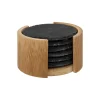 Accesorios De Bar>Set 6 Posavasos Con Soporte Bambú 10Cm