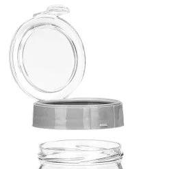 Cajas Y Frascos>Set de 3 frascos de vidrio gris 425ml/660ml/1l