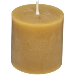 atmosphera Velas>Set De 4 Velas Rústicas Amarillas 4.5Cm