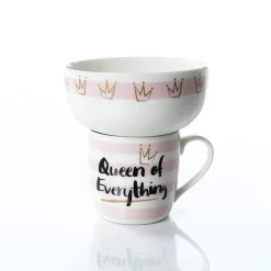 secret d'gourmet Tazas Y Tazones>Set Taza y Bowl Queen