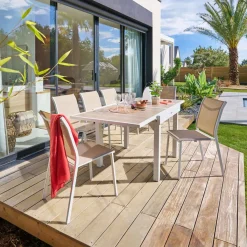 hespéride Sillas Y Pufs De Jardín>Silla apilable ESSENTIA beige