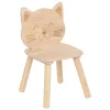 Niños atmosphera Mobiliario>Silla de gato PIA marrón de madera 50x28x30cm
