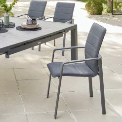 hespéride Sillas Y Pufs De Jardín>Silla DIESE gris antracite y graphite