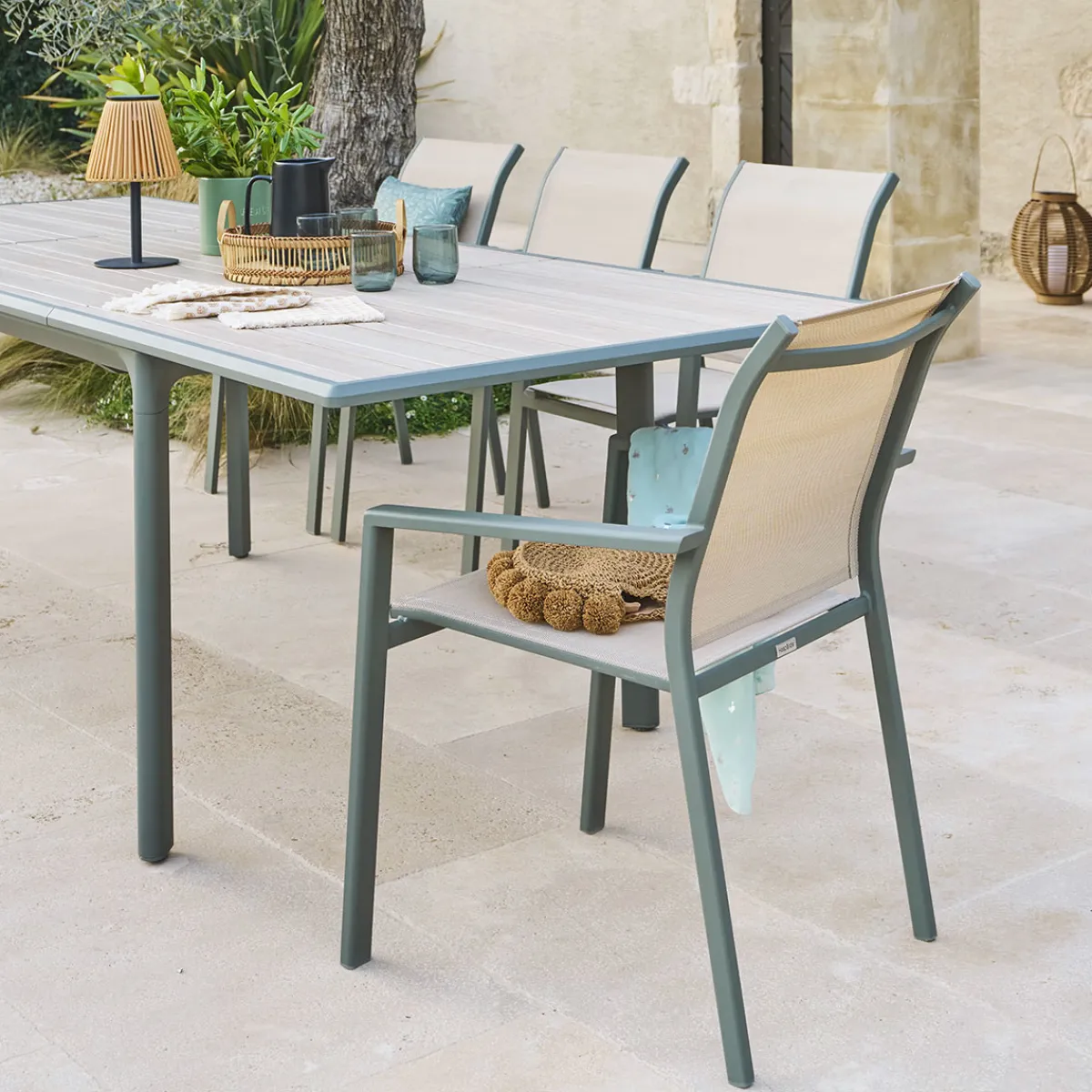 hespéride Sillas Y Pufs De Jardín>Silla ESSENTIA lin y laurier