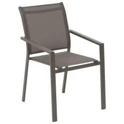 hespéride Sillas Y Pufs De Jardín>Silla ESSENTIA wengé y praline