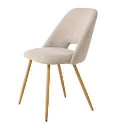 Sillas, Sillones Y Bancos>Silla FRESNO de tela beige