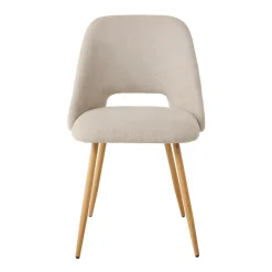 Sillas, Sillones Y Bancos>Silla FRESNO de tela beige