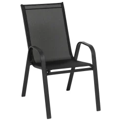 hespéride Sillas Y Pufs De Jardín>Silla gris antracita de metal y textileno