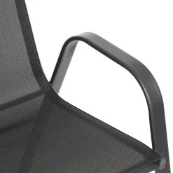 hespéride Sillas Y Pufs De Jardín>Silla gris antracita de metal y textileno