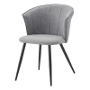 Sillas, Sillones Y Bancos>Silla LOLA gris de tela