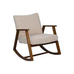 atmosphera Sillas, Sillones Y Bancos|Estilo Rústico>Silla mecedora FRANK Beige 71x88x81Cm