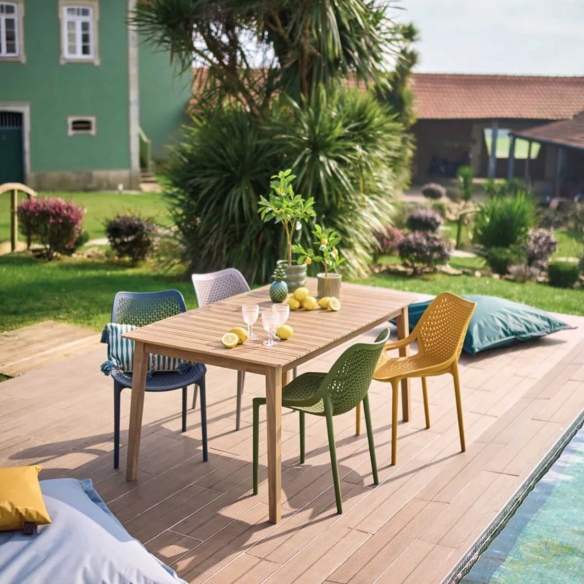 Sillas Y Pufs De Jardín>Silla Oxy Verde Oliva