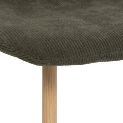 atmosphera Sillas, Sillones Y Bancos>Silla ROKA verde de terciopelo