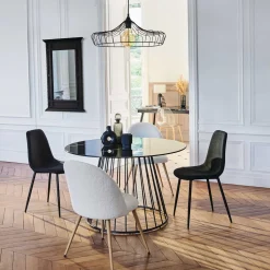 atmosphera Sillas, Sillones Y Bancos>Silla Slano Bouclee Blanco 54x52x84Cm