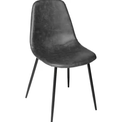 atmosphera Sillas, Sillones Y Bancos>Silla Vladi Efecto Cuero Gris 53x43x82Cm