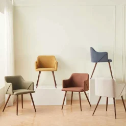 Sillas, Sillones Y Bancos>Sillón ALDRIDGE de tejido amarillo