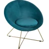 atmosphera Sofás Y Sillones|Estilo Contemporaneo>Sillón Evan Azul 76x67x73